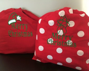 Santa Gift Sack - Embroidered