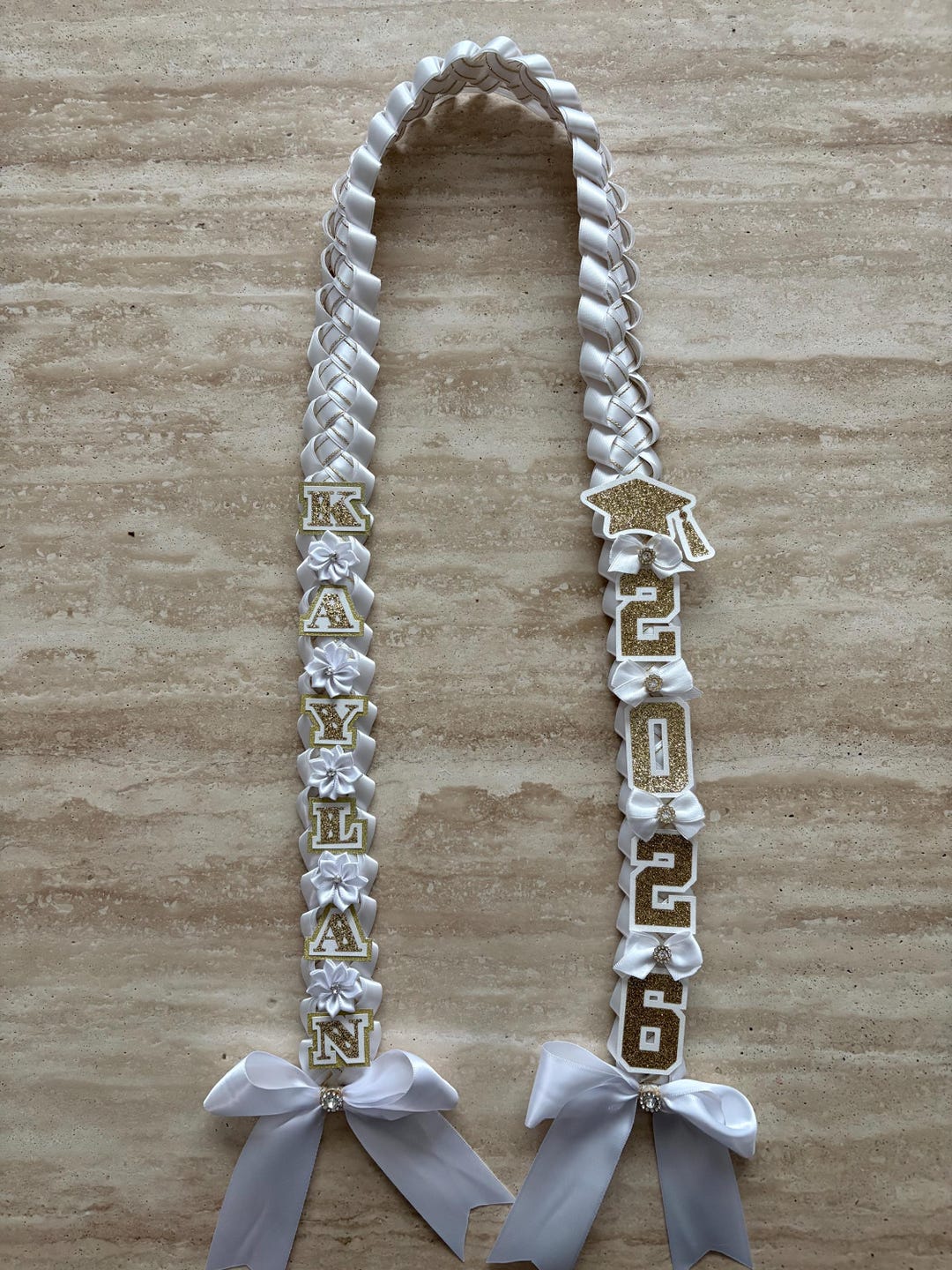 Elegant Graduation Leis - Personalized - Etsy
