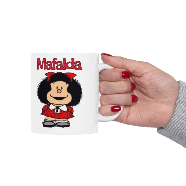 Mafalda Mug, Cartoon Collection Mug, Souvenir Coffee Mug, 11oz, Gift ...