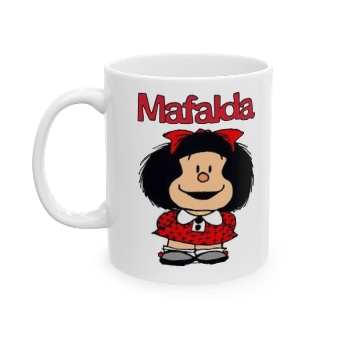 Mafalda Mug, Cartoon Collection Mug, Souvenir Coffee Mug, 11oz, Gift ...