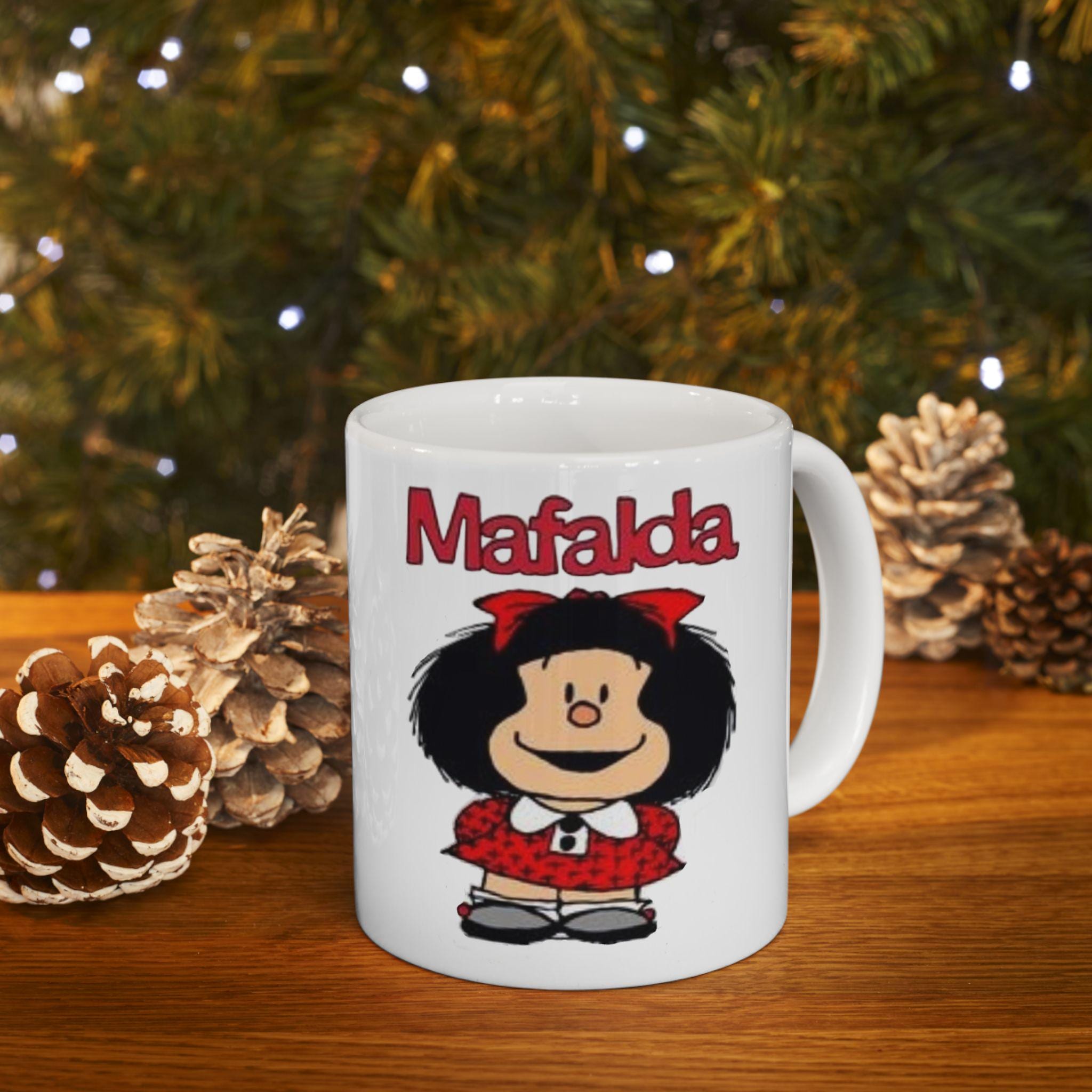 Mafalda Mug, Cartoon Collection Mug, Souvenir Coffee Mug, 11oz, Gift ...