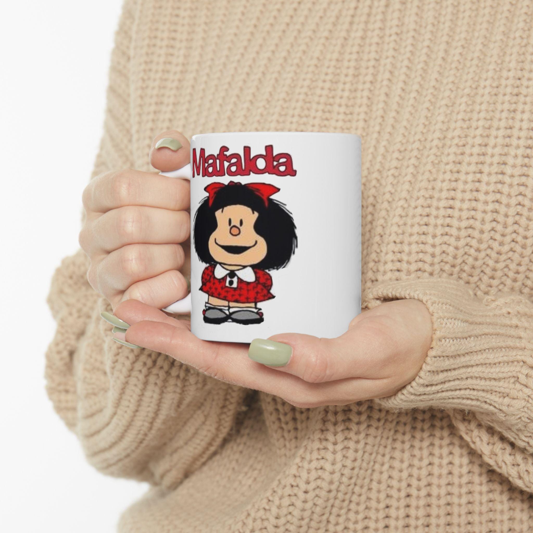 Mafalda Mug, Cartoon Collection Mug, Souvenir Coffee Mug, 11oz, Gift ...