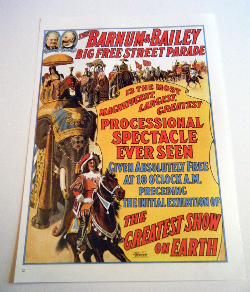 Vintage Barnum & Bailey Poster : r/circus Vintage Barnum & Bailey Poster : r/circus
