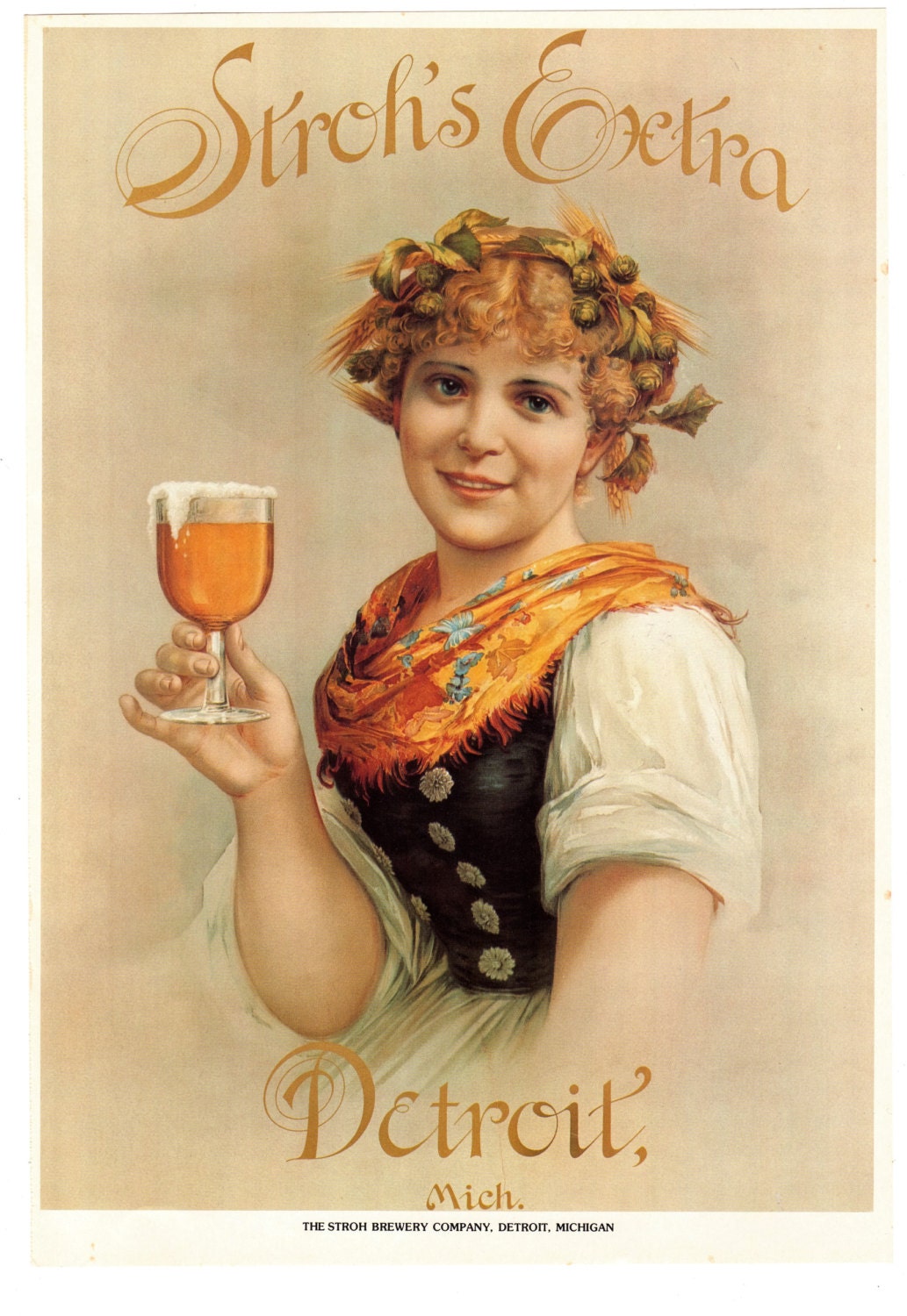 Strohs Beer Poster - Etsy