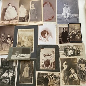 Lot of Antique Pictures CHILDREN