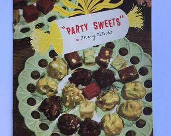 Party Sweets Vintage 1955 Carnation Recipe Booklet Fudge Sauce Icings Recipes