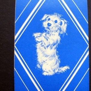 10 Miniature Vintage Playing Cards Shaggy Dog