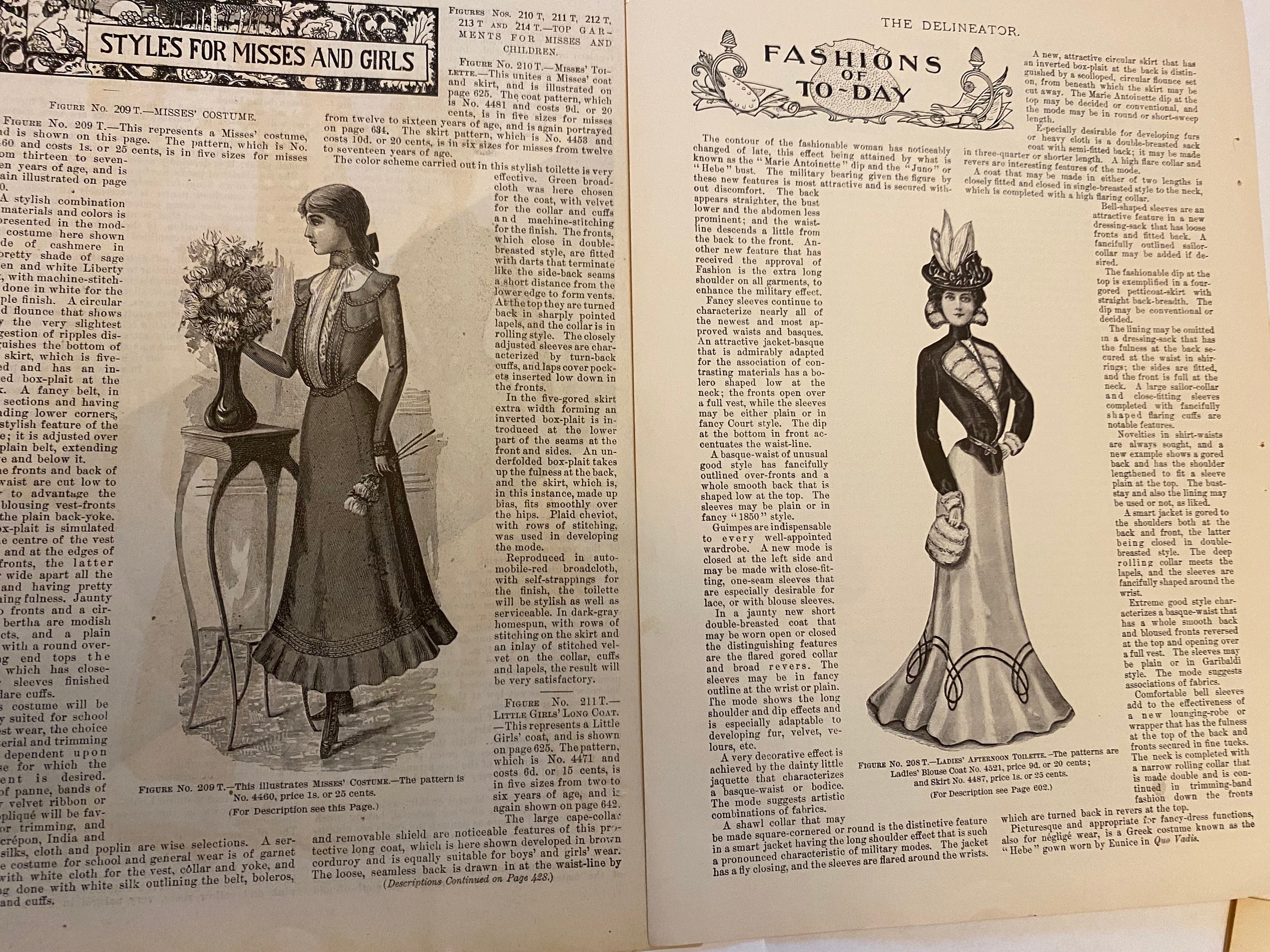 洋書 Delineator July 1933 THE DELINEATOR (HOLIDAY NUMBER, VOL. LI, NO. 1) JANUARY 1898