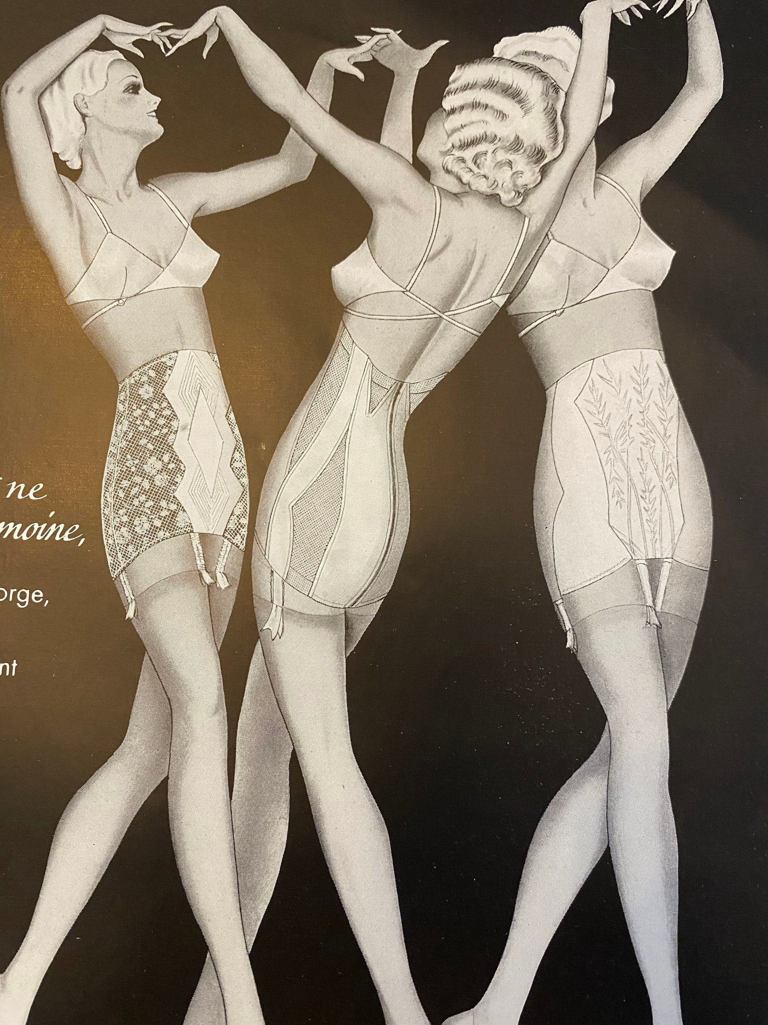 1930-1940s French bra top