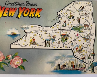 Vintage Postcard Greetings from NEW YORK