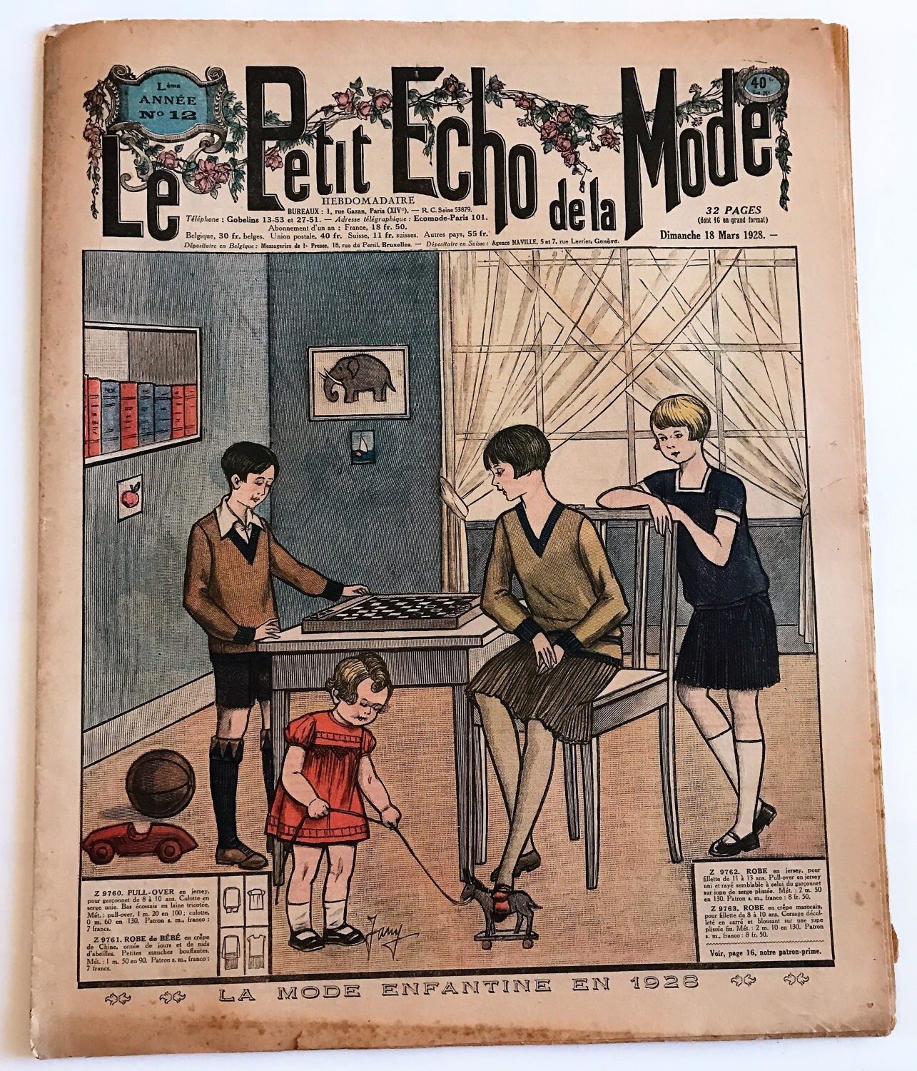 19 S French Magazine Fashion Le Petit Echo De La Mode Etsy