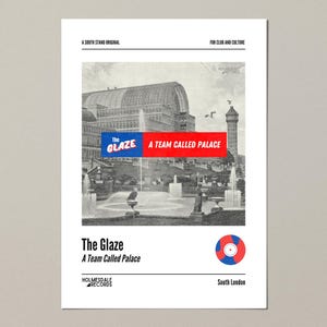 Crystal Palace themed album cover print (A4, A3, A2)