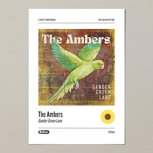 Sutton United themed album cover print (A4, A3, A2)