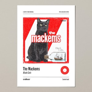 Sunderland AFC themed album cover print (A4, A3, A2)