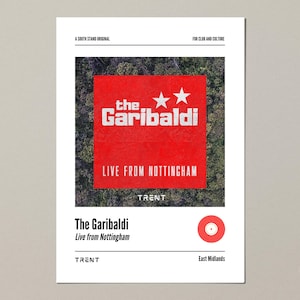 Nottingham Forest themed album cover print (A4, A3, A2)