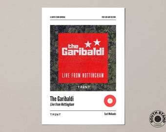 Nottingham Forest themed album cover print (A4, A3, A2)
