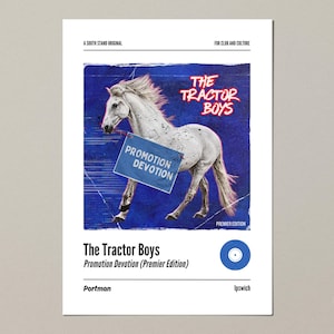 Ipswich Town themed album cover print (A4, A3, A2)