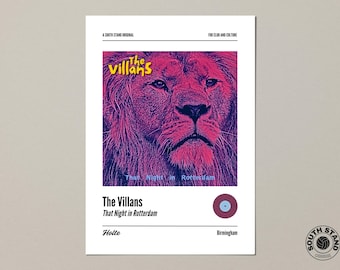 Aston Villa Album Cover Druck (A4, A3, A2)