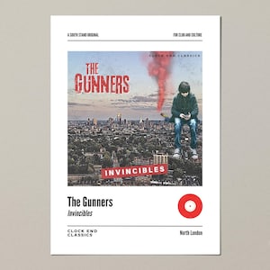 Arsenal themed album cover print (A4, A3, A2)