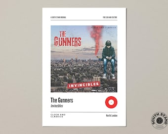 Arsenal themed album cover print (A4, A3, A2)