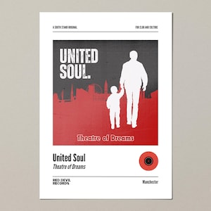 Afdruk op albumhoes met Manchester United-thema (A4, A3, A2)