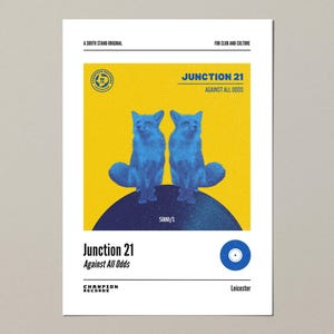 Leicester City themed album cover print (A4, A3, A2)