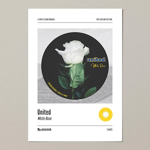 Leeds United themed album cover print (A4, A3, A2)