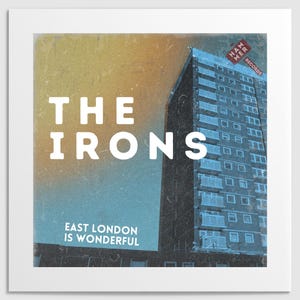 West Ham United themed album cover print (square)