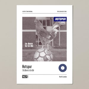 Tottenham Hotspur themed album cover print (A4, A3, A2)