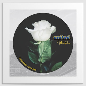Leeds United themed album cover print (square)
