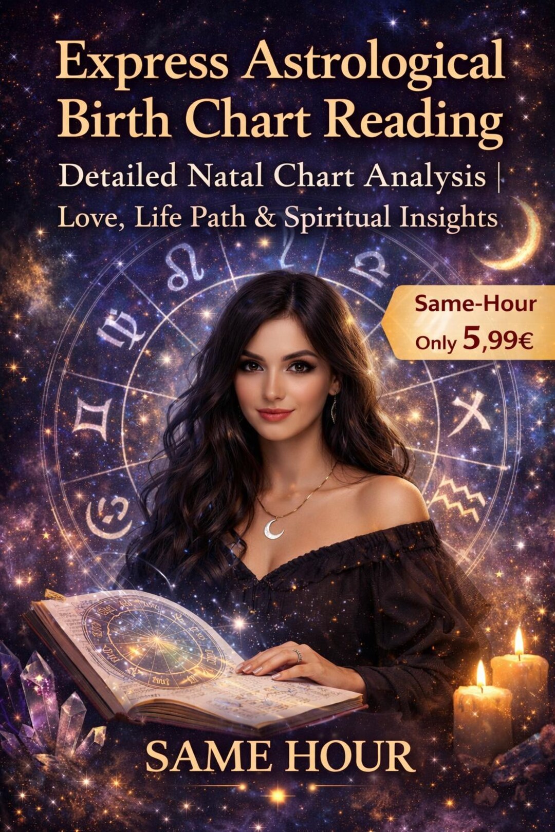 Express Astrological Birth Chart Reading | Detailed Natal Chart ...