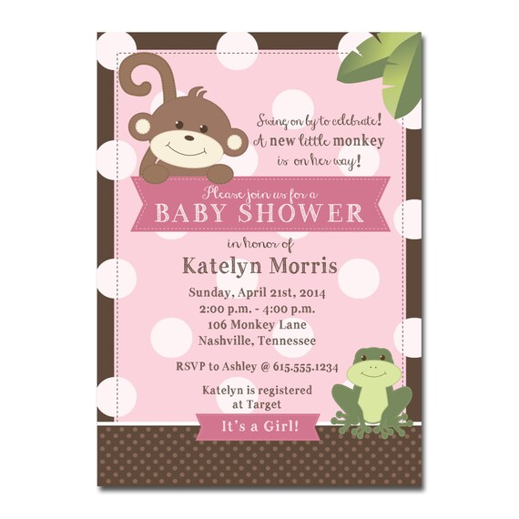 frog baby shower invitations