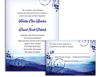 Smoky Mountain Wedding PRINTABLE PDF ONLY
