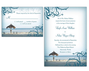 Beach Wedding Invitation [PRINTABLE PDF]