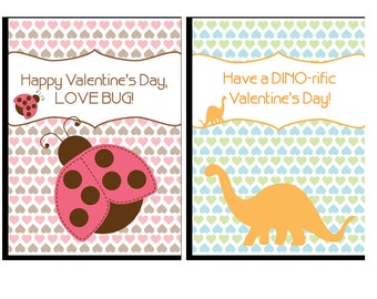 Kids Valentine's Day Cards PRINTABLE PDF ONLY