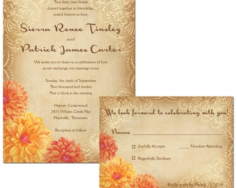 Dahlia Wedding PRINTABLE PDF ONLY