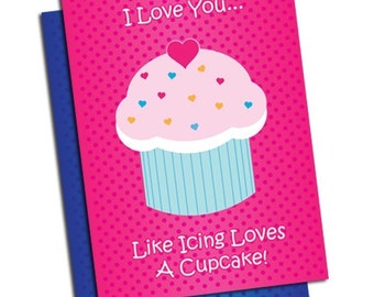 Cupcake Valentine's Day PRINTABLE PDF ONLY