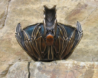 Scarab Beetle Vessel - Bronze