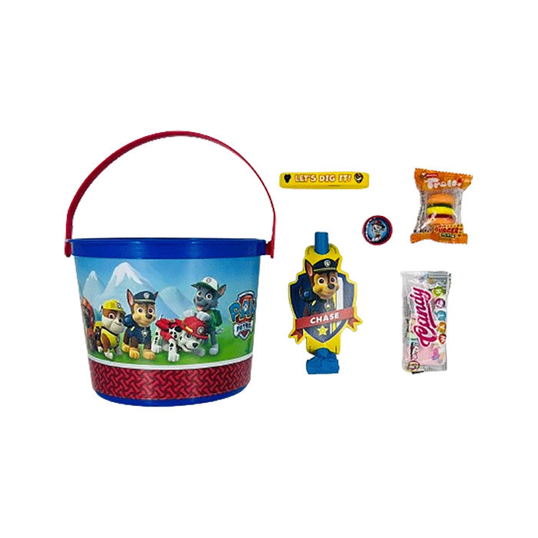 Seau De Plage Paw Patrol 17 Cm - Mondo Toys 28242, Jouet Eau Sable, Construction Châteaux, Enfant, Licencié Officiel