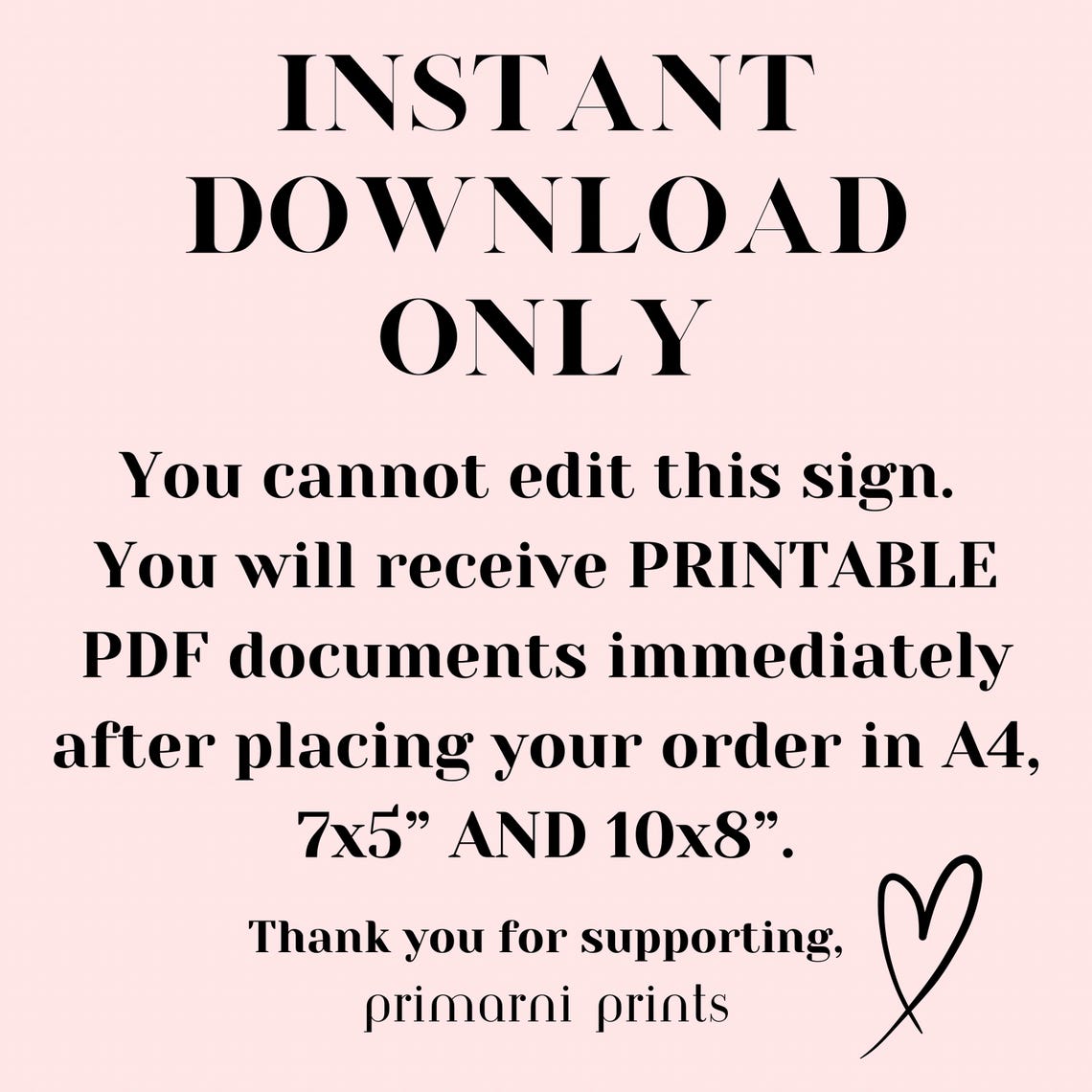 Entry Fee One Shot Printable Party Sign | Pink and Red | A4, 7x5 ...
