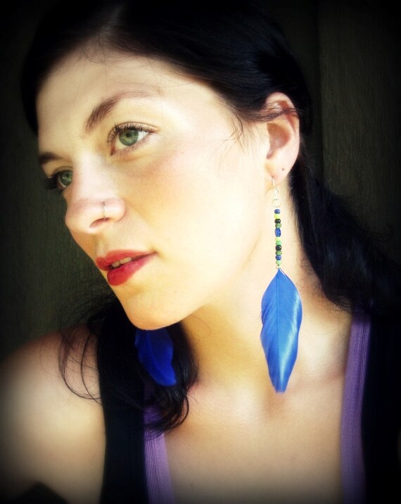 Items similar to 50% OFF - Need to Go Items -Feather Earrings -Gypsy ...
