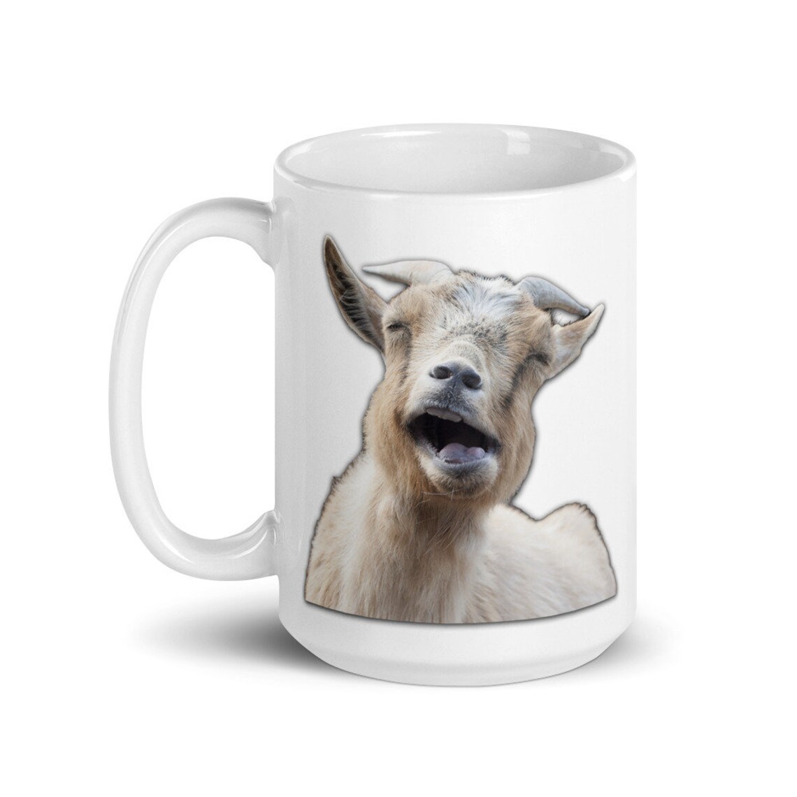 Funny Goat Mug Goat Lover Coffee Mug Laughing Goat Farm Etsy