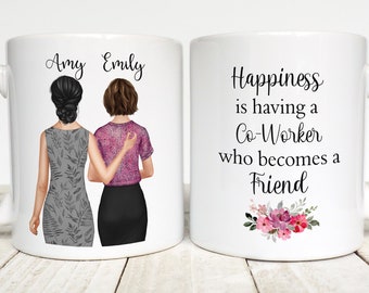 Arbeit Bestie Geschenk, Mitarbeiter personalisierte Tasse, Büro Freund, Freund Geschenk, Ruhestand Geschenk, Geschenk für Kollegen, Freundschaft Becher, Arbeit Kumpel