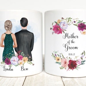 Mother of the Groom Gift, Personalized Mug, Mother-In-Law, Gift, Wedding Memento, Bridal Party