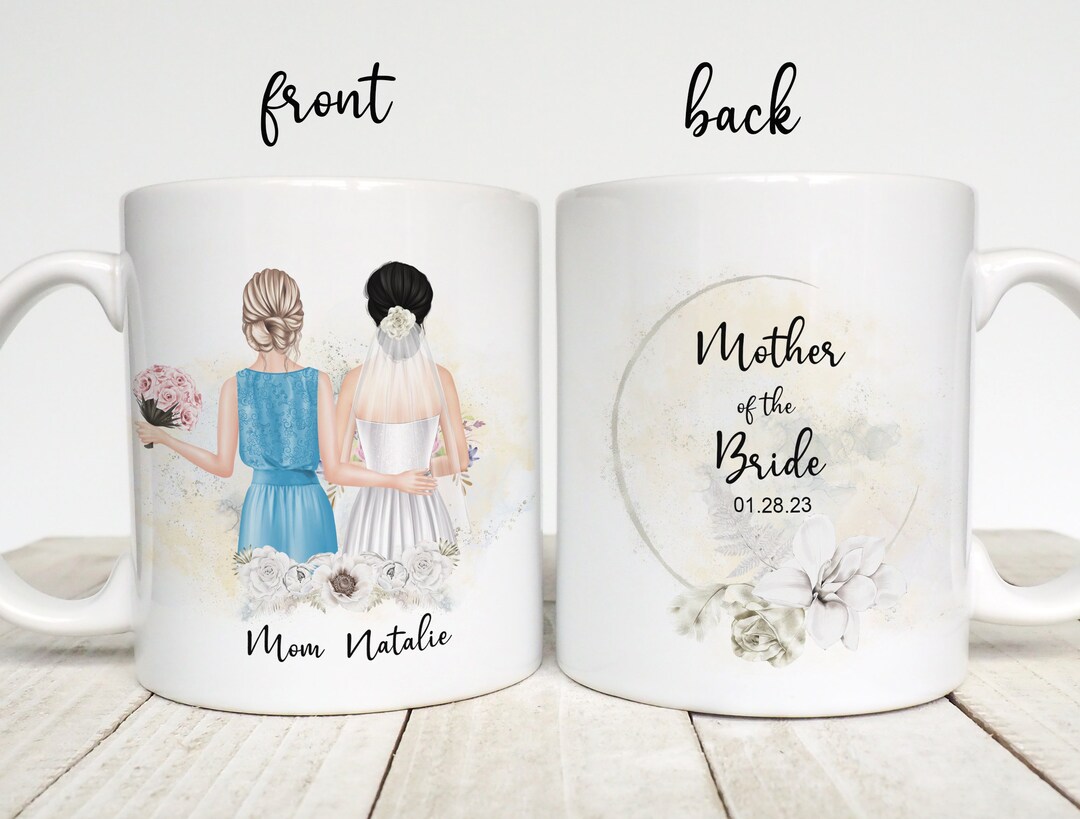 Mother of the Bride Mug, Personalized Coffee Mug for Mother of the ...