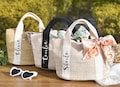 Beach Bags Personalized, Burlap Tote Bag, Custom Straw Bags, Bridal Shower Bag, Wedding Gift, Beach Bag Bachelorette, Girls Trip Bags