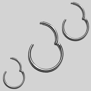 18K SOLID GOLD Echt 750 WEISSGOLD 18G Clicker Piercing Ring 14K 585 Ohrring Nasenring Rosé Gelb Echtgold Nase Ohr Hoop Klapp Septum Helix