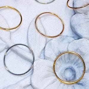 750 REAL GOLD 18K nose ring earring 585 14K piercing ring rose gold yellow gold white gold real gold nose ear nose piercing hoop piercing ring 22G