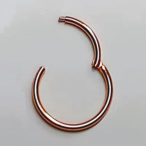 750 REAL GOLD 18K Clicker Piercing Ring 585 14K Rose Gold White Gold Yellow Gold Nose Ear Intimate Nose Ring Earring Nose Piercing Hoop Septum