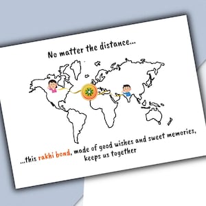 Frère, carte Rakhi, bhai, carte imprimable Rakshabandhan, Happy Raksha Bandhan, carte frère, téléchargement numérique instantané, lien spécial rakhri